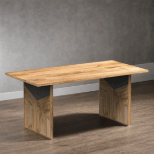 Modern Wooden Dining Table | Solid Wood Rectangular Table